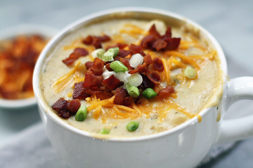 Slow Cooker Loaded Baked Potato Soup [Organic]