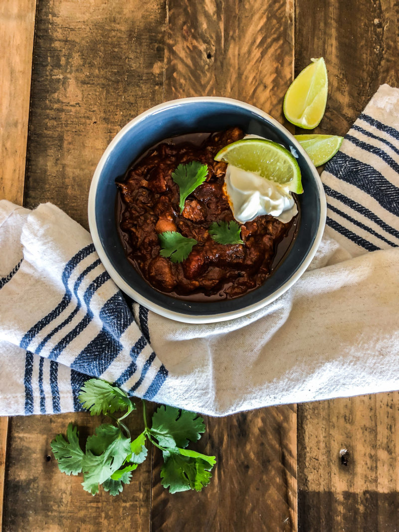 husband approved steak and beer chili - Adoring Kitchen