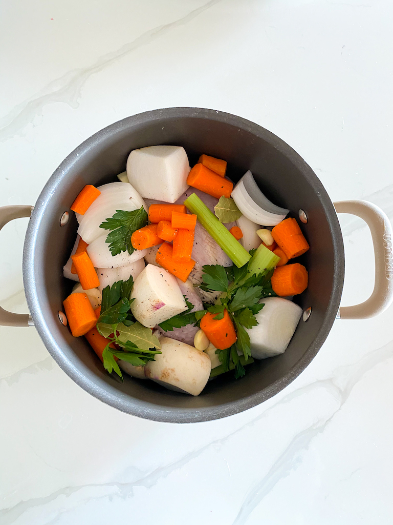 my traditional matzo ball soup - Adoring Kitchen